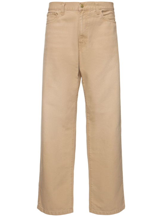 Carhartt WIP: Landon pants w/ vintage label - Dusty Brown - men_0 | Luisa Via Roma