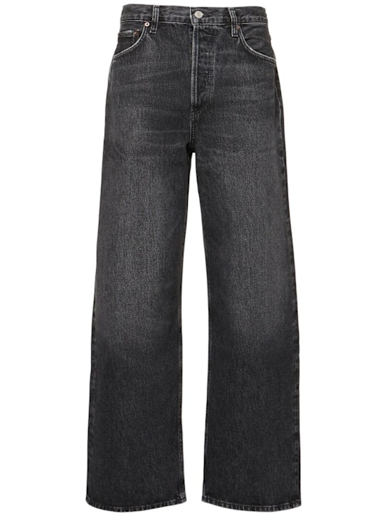 Agolde: Low slung cotton baggy jeans - women_0 | Luisa Via Roma