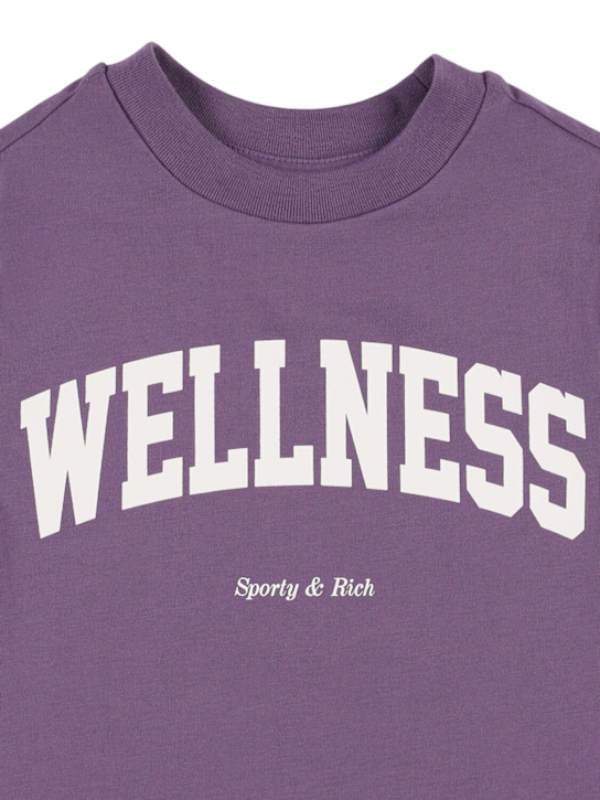 Sporty & Rich: Wellness Ivy コットンブレンドTシャツ - kids-girls_1 | Luisa Via Roma