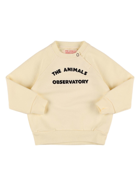 The Animals Observatory: Printed cotton sweatshirt - White - kids-boys_0 | Luisa Via Roma