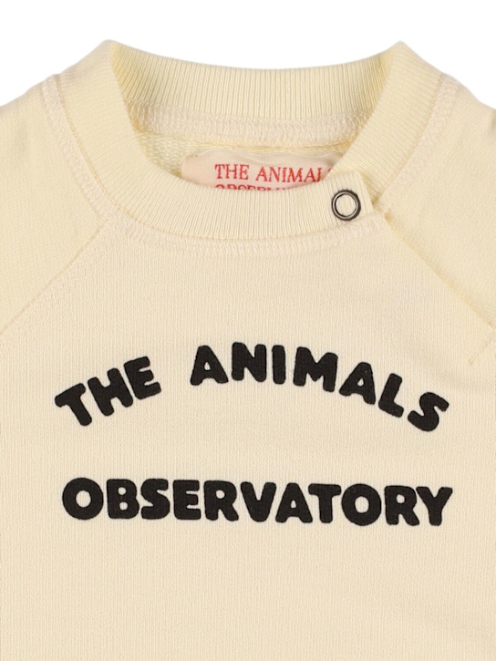 The Animals Observatory: Printed cotton sweatshirt - White - kids-boys_1 | Luisa Via Roma