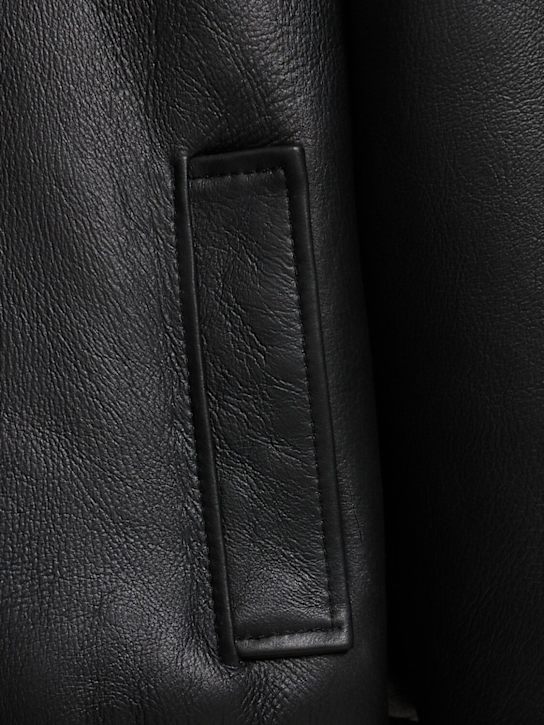 MANOKHI: Mina shearling jacket - Black - women_4 | Luisa Via Roma