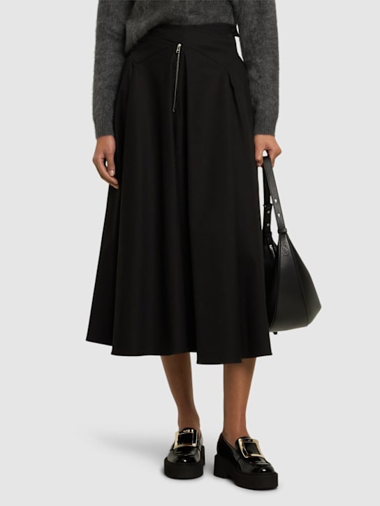 Roger Vivier: 45mm Viv Rangers patent leather loafers - Black - women_1 | Luisa Via Roma