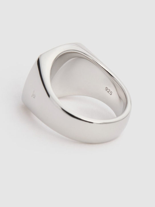 Tom Wood: Anello Cushion in onice nero - men_3 | Luisa Via Roma