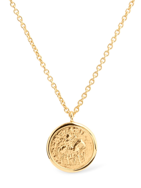 Tom Wood: Coin pendant necklace - Gold - men_0 | Luisa Via Roma