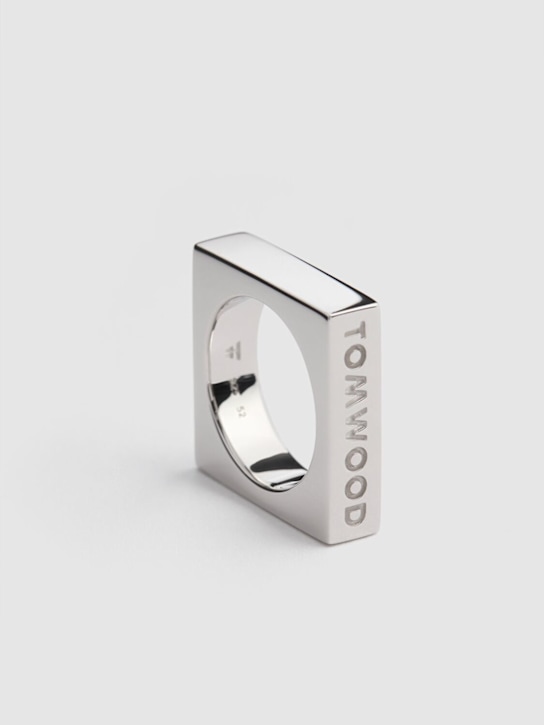 Tom Wood: Square ring - Silver - men_1 | Luisa Via Roma
