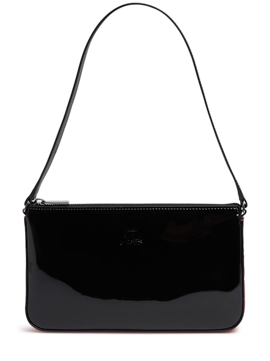 Christian Louboutin: Mini Loubila crystal shoulder bag - Black - women_0 | Luisa Via Roma