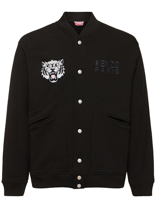 Kenzo Paris: Happy Tiger embroidered bomber jacket - men_0 | Luisa Via Roma
