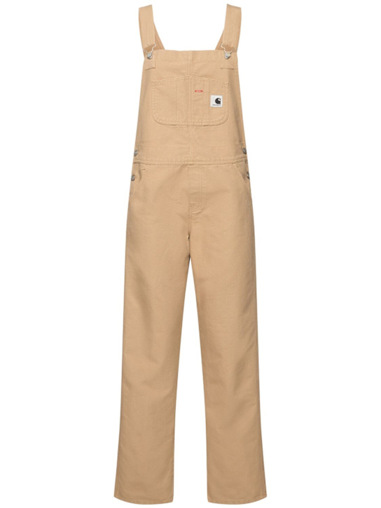Carhartt WIP: Bib straight canvas overalls - women_0 | Luisa Via Roma