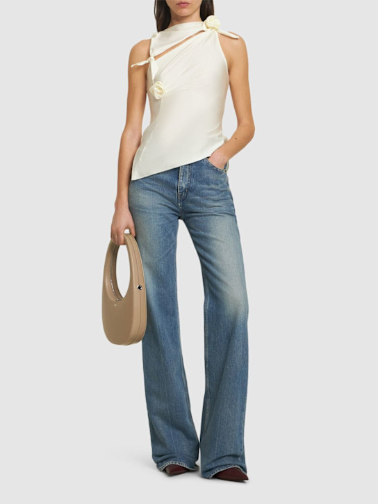 Coperni: Asymmetric stretch jersey top - women_1 | Luisa Via Roma