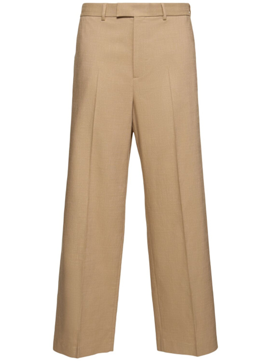 MSGM: Viscose blend pants - men_0 | Luisa Via Roma
