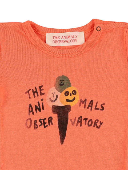 The Animals Observatory: Set of 2 cotton jersey bodysuits - Green/Red - kids-boys_1 | Luisa Via Roma