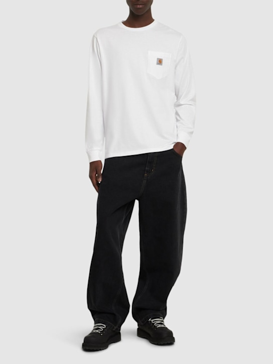 Carhartt WIP: Long sleeve cotton t-shirt - men_1 | Luisa Via Roma
