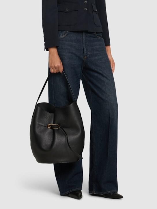 Liffner: Large Belted Bucket grain tote bag - women_1 | Luisa Via Roma