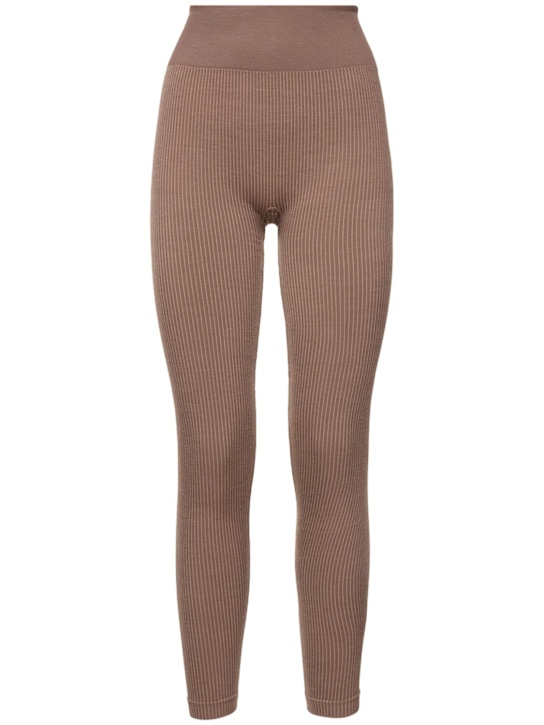 Nagnata: Demi wool blend leggings - Brown - women_0 | Luisa Via Roma