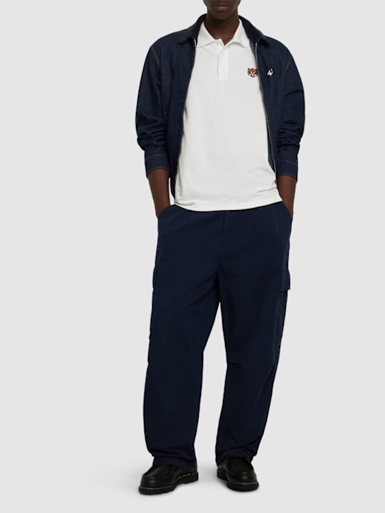 Kenzo Paris: Verdy Happy Tiger cotton polo - men_1 | Luisa Via Roma