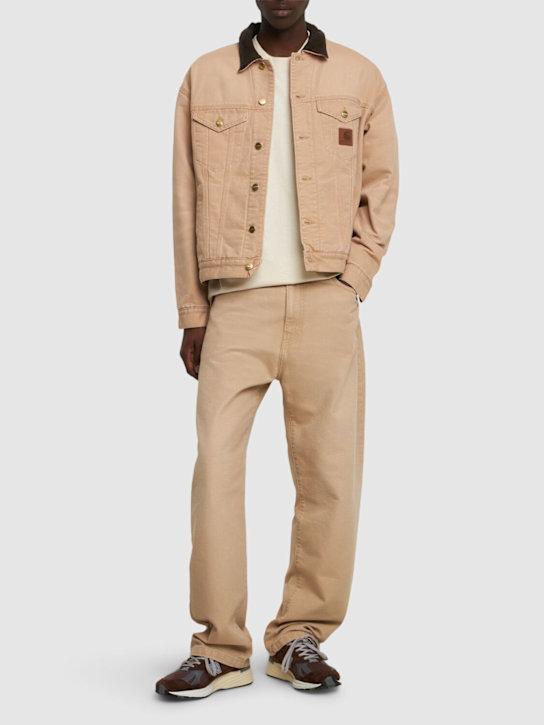 Carhartt WIP: Landon pants w/ vintage label - Dusty Brown - men_1 | Luisa Via Roma