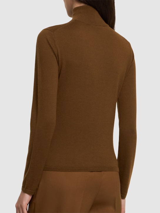 Max Mara: Patroni cashmere sweater - Brown - women_2 | Luisa Via Roma
