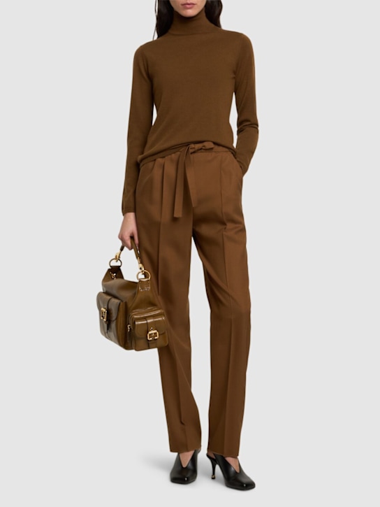 Max Mara: Patroni cashmere sweater - Brown - women_1 | Luisa Via Roma