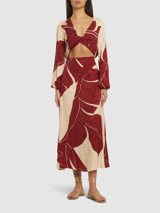 Johanna Ortiz: Thoughtful Tecniques jacquard skirt - women_1 | Luisa Via Roma