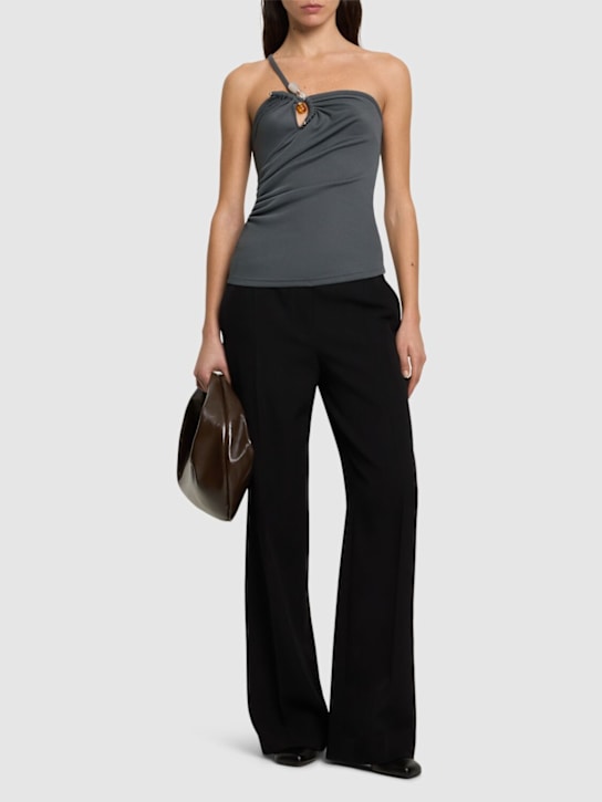 Concave stone compact rib cami top - Thumbnail 2