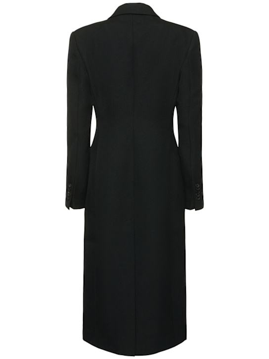 Wardrobe.nyc: Double breast wool coat - Black - women_3 | Luisa Via Roma