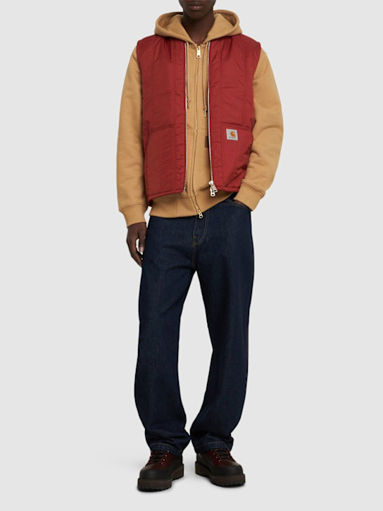 Carhartt WIP: Hooed Eldon zip sweatshirt jacket - men_1 | Luisa Via Roma