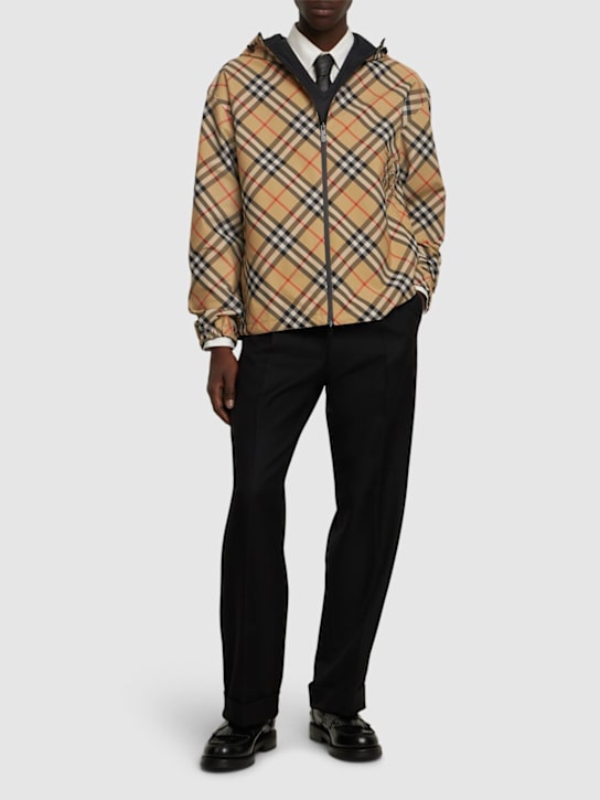 Burberry: MW Check reversible jacket - men_1 | Luisa Via Roma