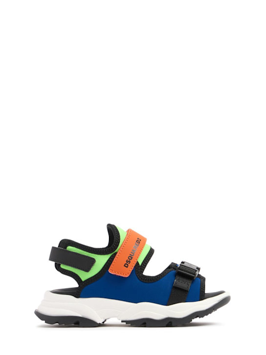 Dsquared2: Poly strap sandals w/logo - Multicolor - kids-boys_0 | Luisa Via Roma