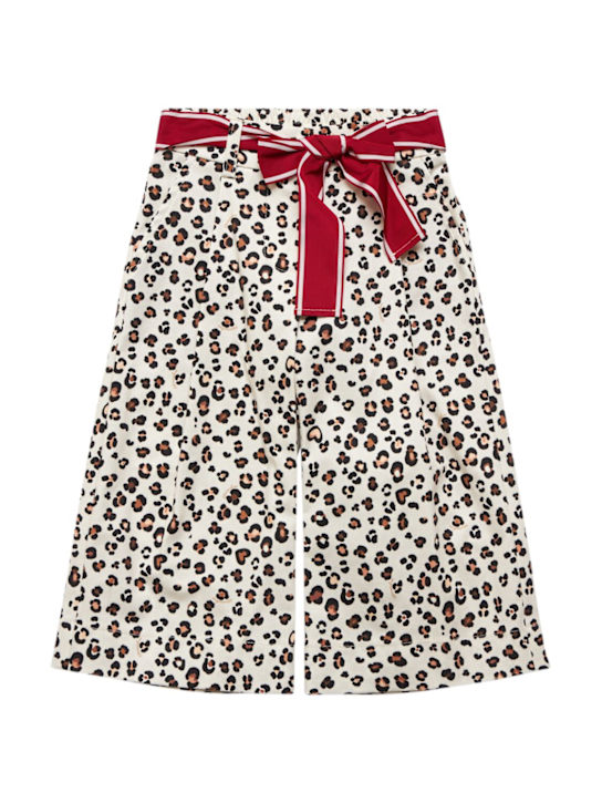 Monnalisa: ギャバジンパンツ - マルチカラー - kids-girls_0 | Luisa Via Roma