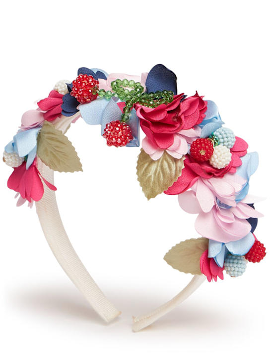 Monnalisa: Cerchietto con fiori e frutta applicati - kids-girls_0 | Luisa Via Roma