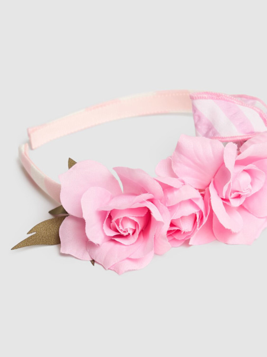 Monnalisa: Cerchietto con fiori applicati - Rosa - kids-girls_1 | Luisa Via Roma