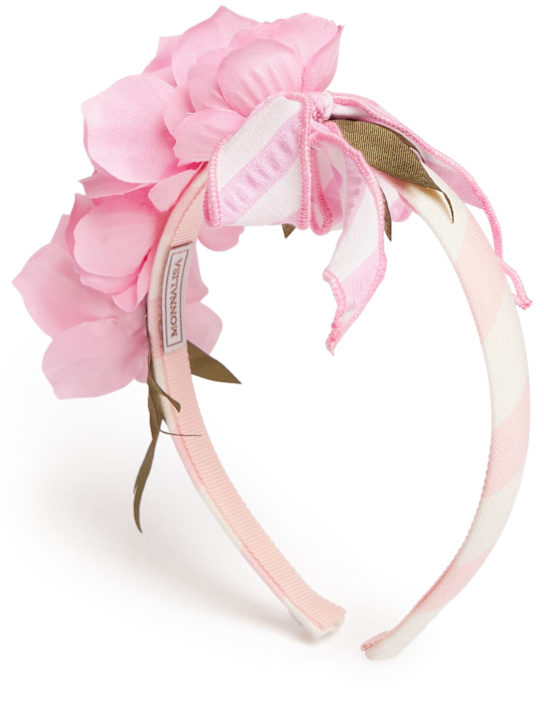 Monnalisa: Cerchietto con fiori applicati - Rosa - kids-girls_0 | Luisa Via Roma