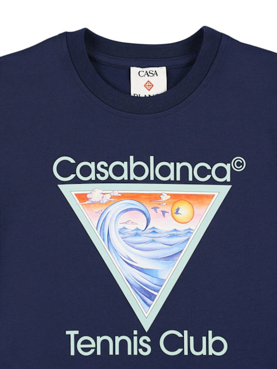 Casablanca: コットンジャージーTシャツ - kids-boys_1 | Luisa Via Roma