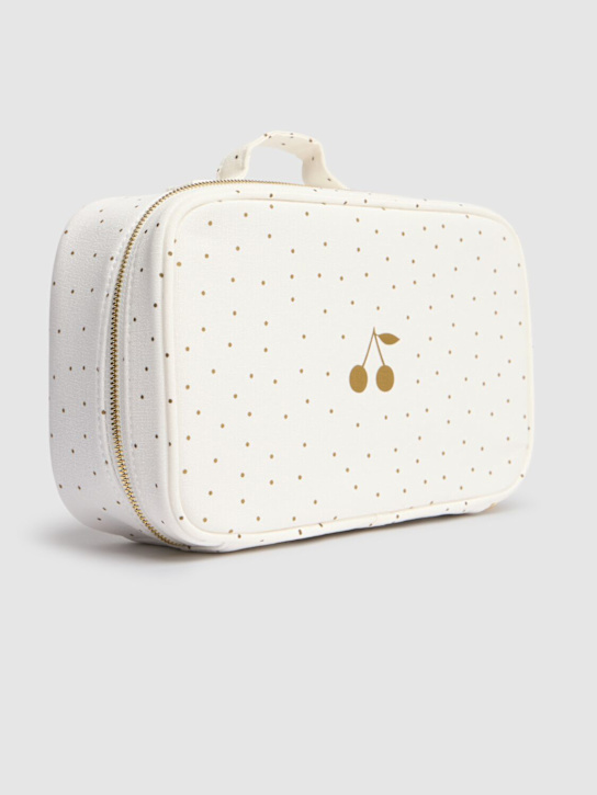 Bonpoint: Small printed coated cotton suitcase - kids-boys_1 | Luisa Via Roma