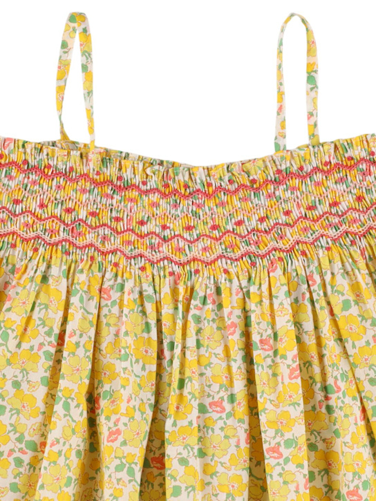 Bonpoint: モスリンコットントップ - イエロー - kids-girls_1 | Luisa Via Roma