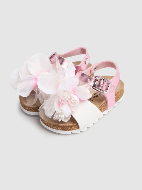 Monnalisa: Sandali con fiori applicati - kids-girls_1 | Luisa Via Roma