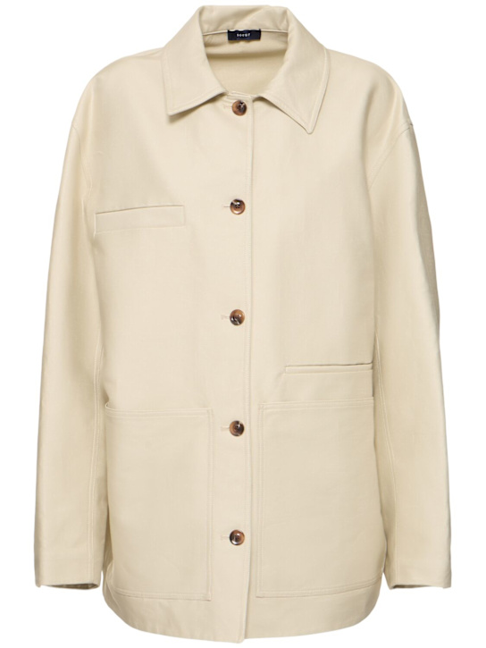 Soeur: Domingo cotton jacket - Beige - women_0 | Luisa Via Roma