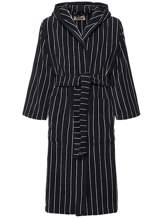 Tekla: Antwerp bathrobe - Black - men_0 | Luisa Via Roma