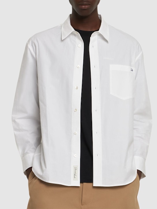 Dunst: Paperly unisex oversize shirt - White - men_2 | Luisa Via Roma