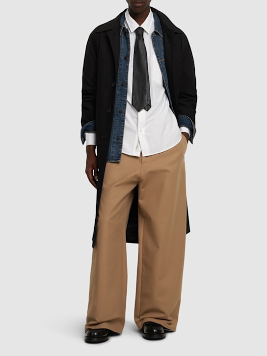 Dunst: Paperly unisex oversize shirt - White - men_1 | Luisa Via Roma