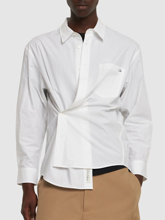Dunst: Paperly unisex oversize shirt - White - men_3 | Luisa Via Roma