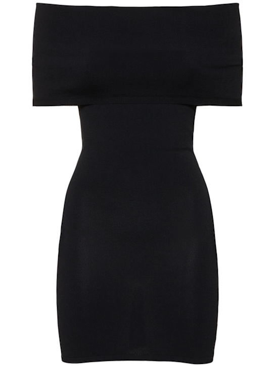 Viscose blend mini dress - Thumbnail 1