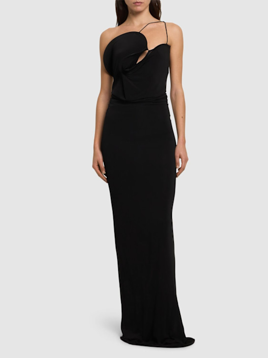 Christopher Esber: Wave coiled jersey long dress - women_1 | Luisa Via Roma