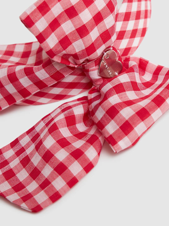 Monnalisa: Printed headband w/ bow - White/Red - kids-girls_1 | Luisa Via Roma