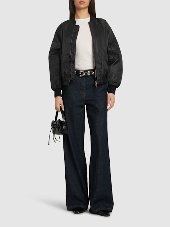 ANINE BING: Leon nylon bomber jacket - women_1 | Luisa Via Roma