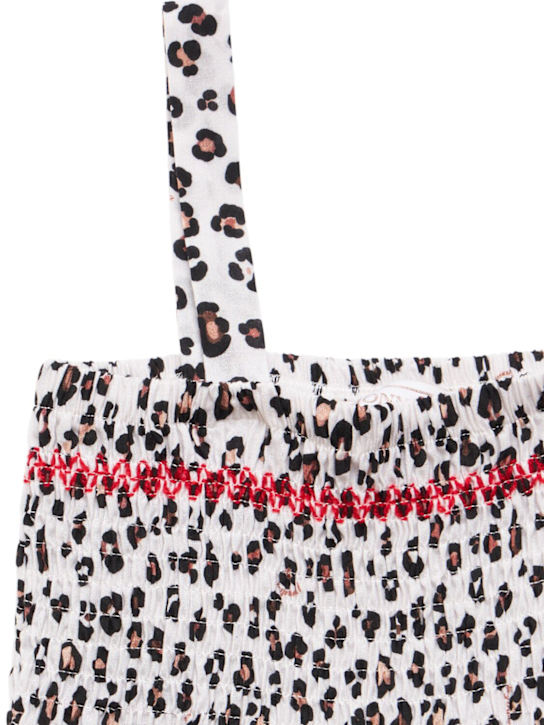 Monnalisa: Vestito in mussola di cotone stampata - Multicolore - kids-girls_1 | Luisa Via Roma