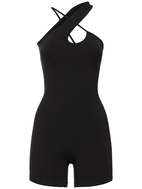 Nagnata: Tulla All-In wool blend jumpsuit - Black - women_0 | Luisa Via Roma