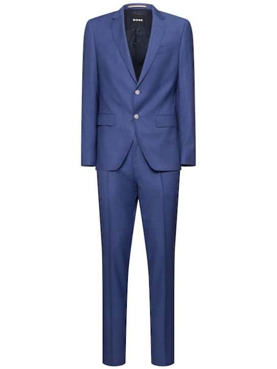 Boss: Huge wool suit - Bright Blue - men_0 | Luisa Via Roma
