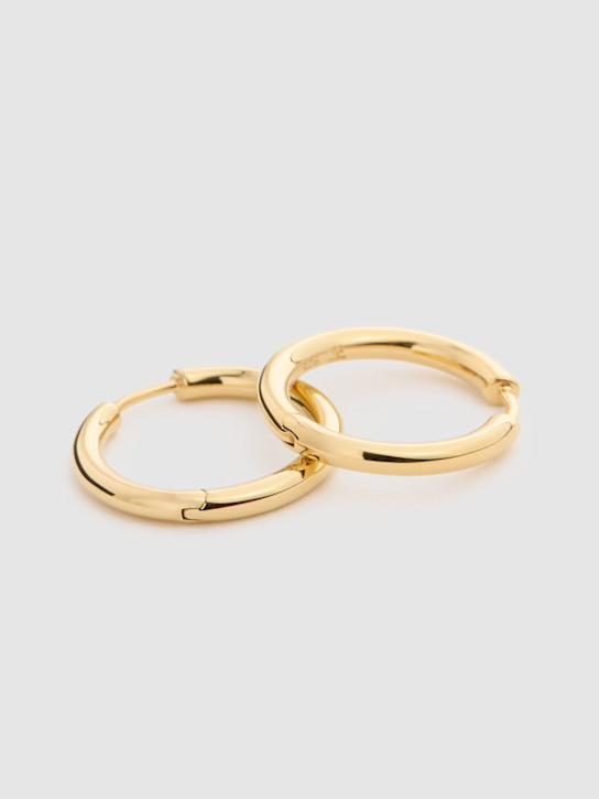 Tom Wood: Classic medium hoop earrings - women_1 | Luisa Via Roma